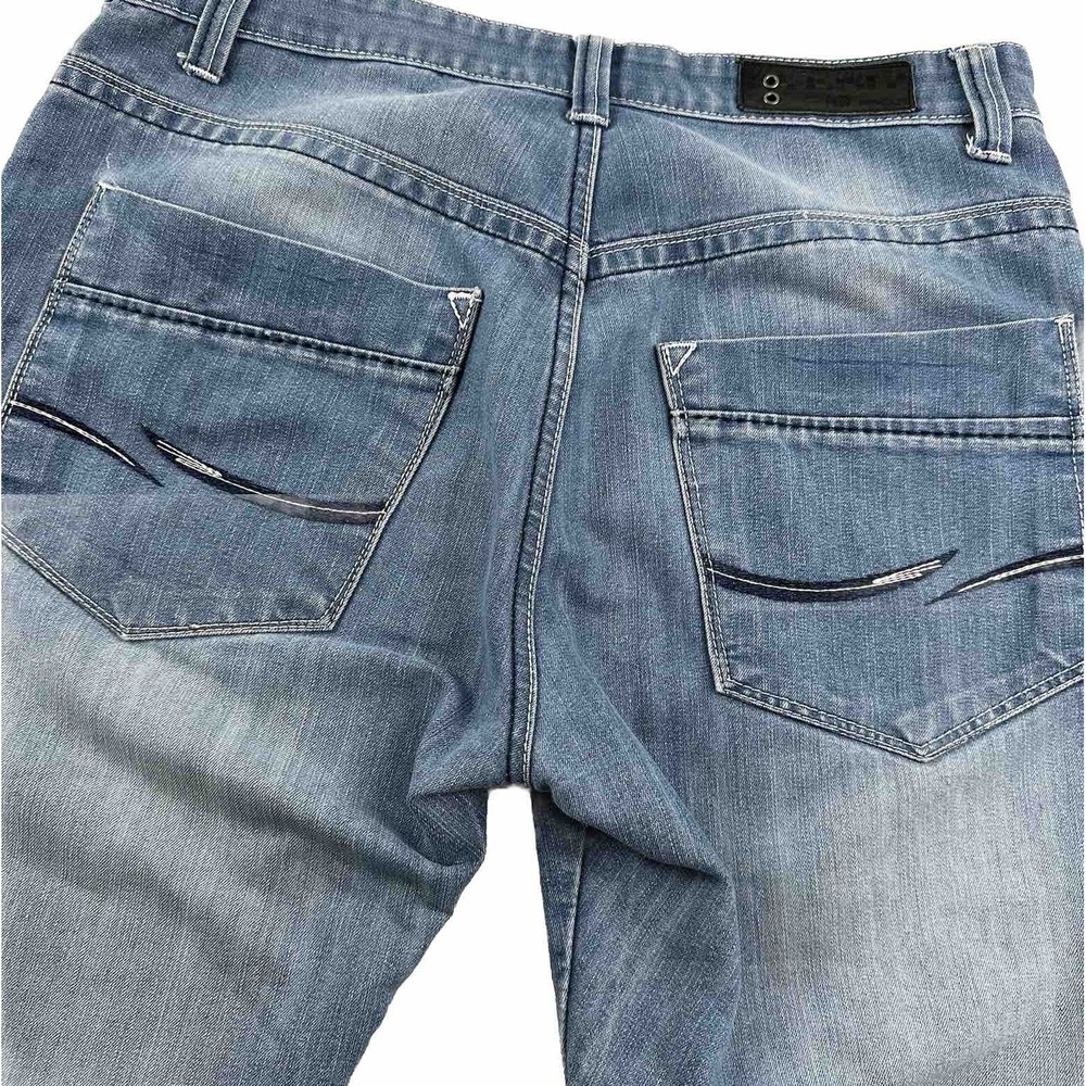 Focus 70 Mens 34x31 Relaxed Blue Jeans Men‎ Distressed  Light Wash Skater Y2K
